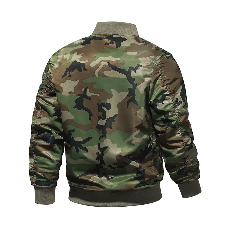Men's Jackets Fashion Bomber Casual Baseball Varsity Jacket Nylon Camouflage Spring Jacket Windbreaker