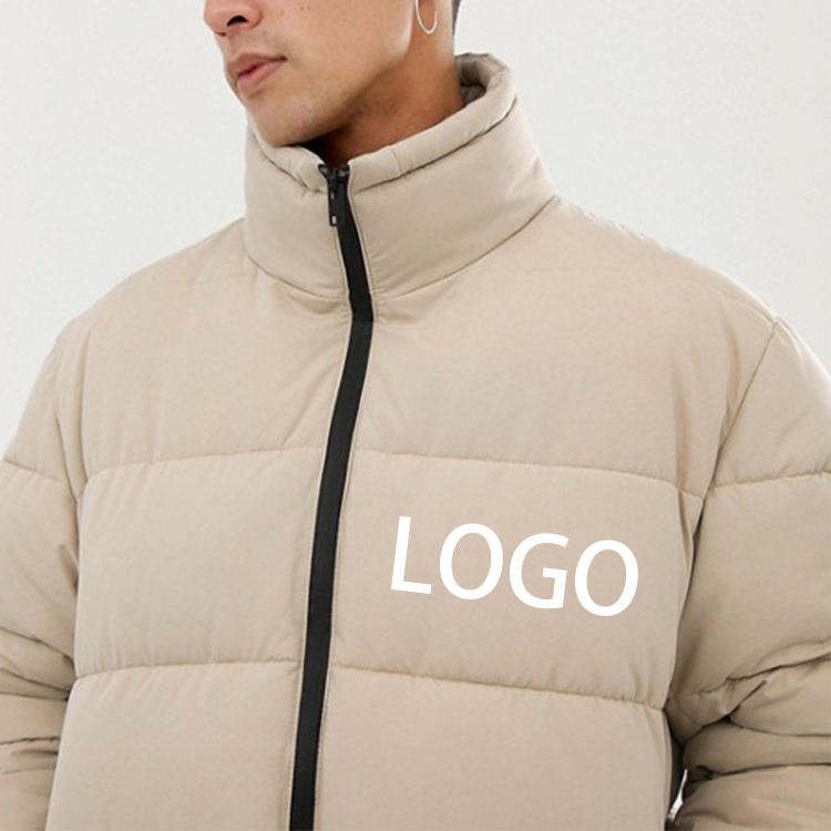 Manufacturers High Quality Custom Winter Coat Streetwear Print Down Jacket Casual Warm Thick Bubble Puffer Men'S Puffer Jackets