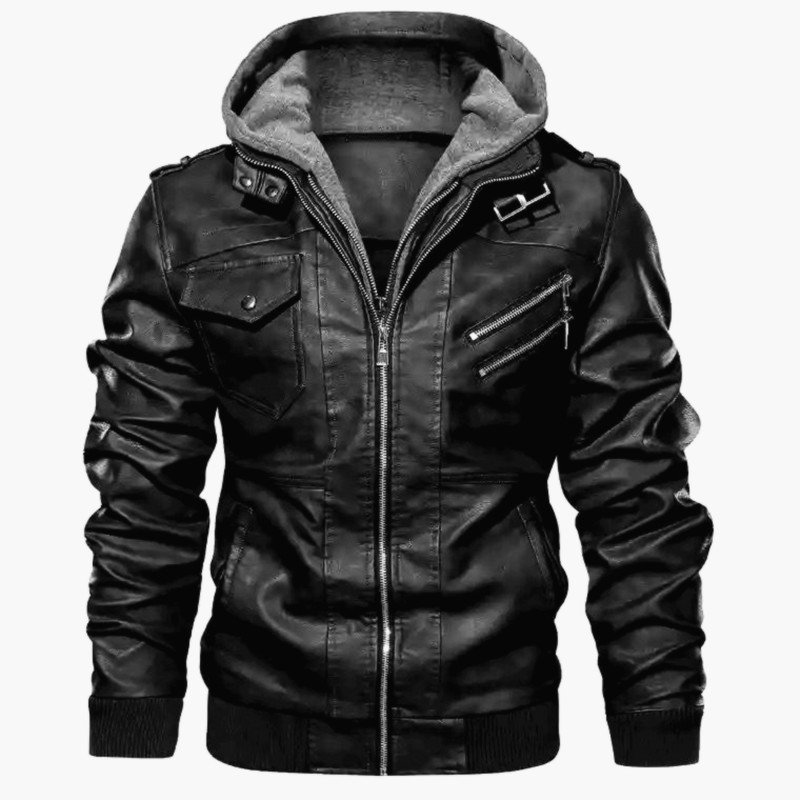 Hot Sale Casual Fashion Men's Leather Jacket For Biker Distressed Genuine Custom Slim PU Jackets