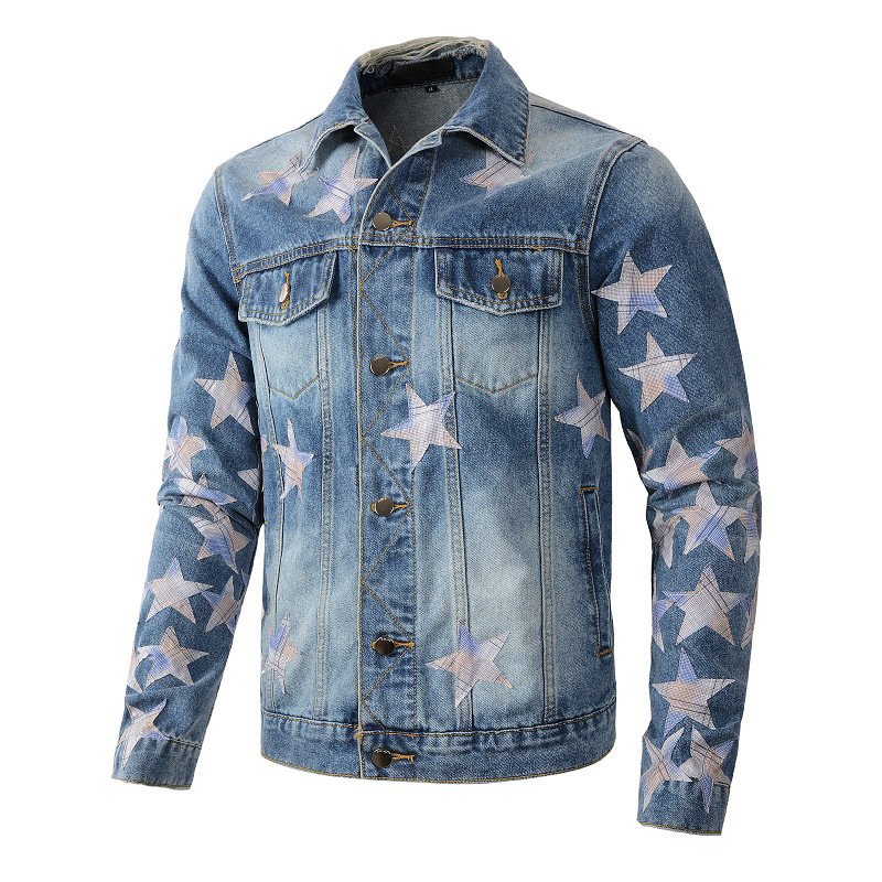 wholesale long sleeve high quality Jacket unisex casual custom heavyweight streetwear cotton jacket for men