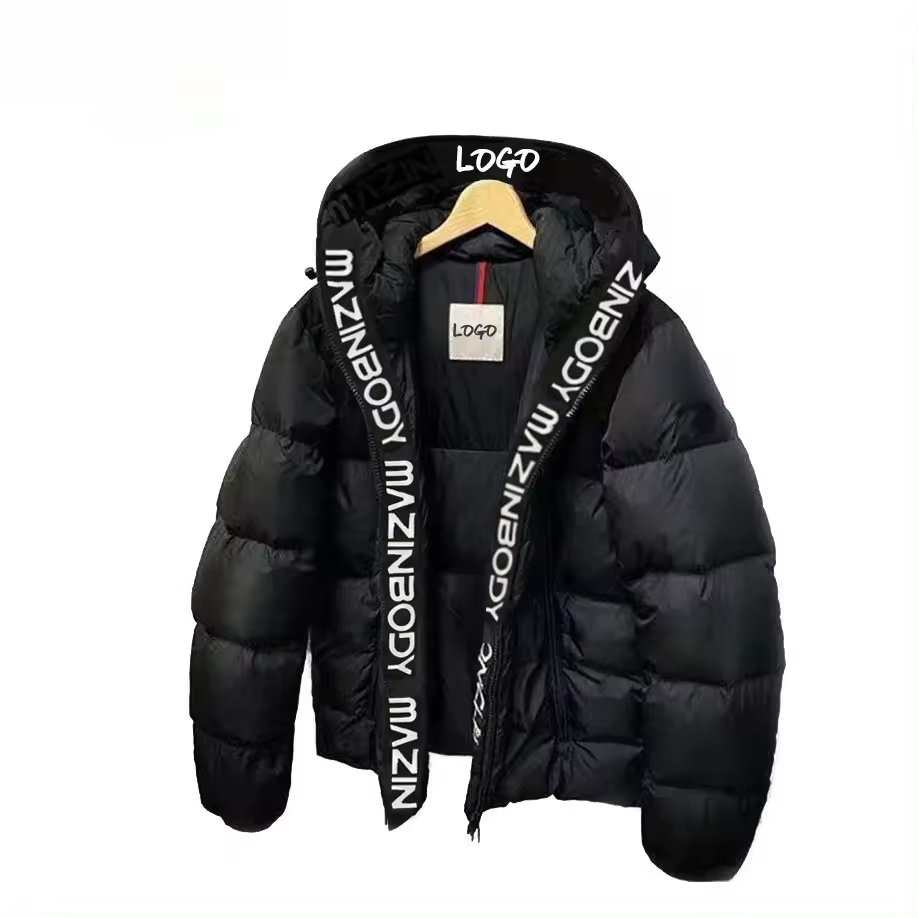 Winter Men's Down Coats Puffer Jackets Teeth Clothing Coat Down Jacket Strip Zipper Down Coat Goose Men's Jacket