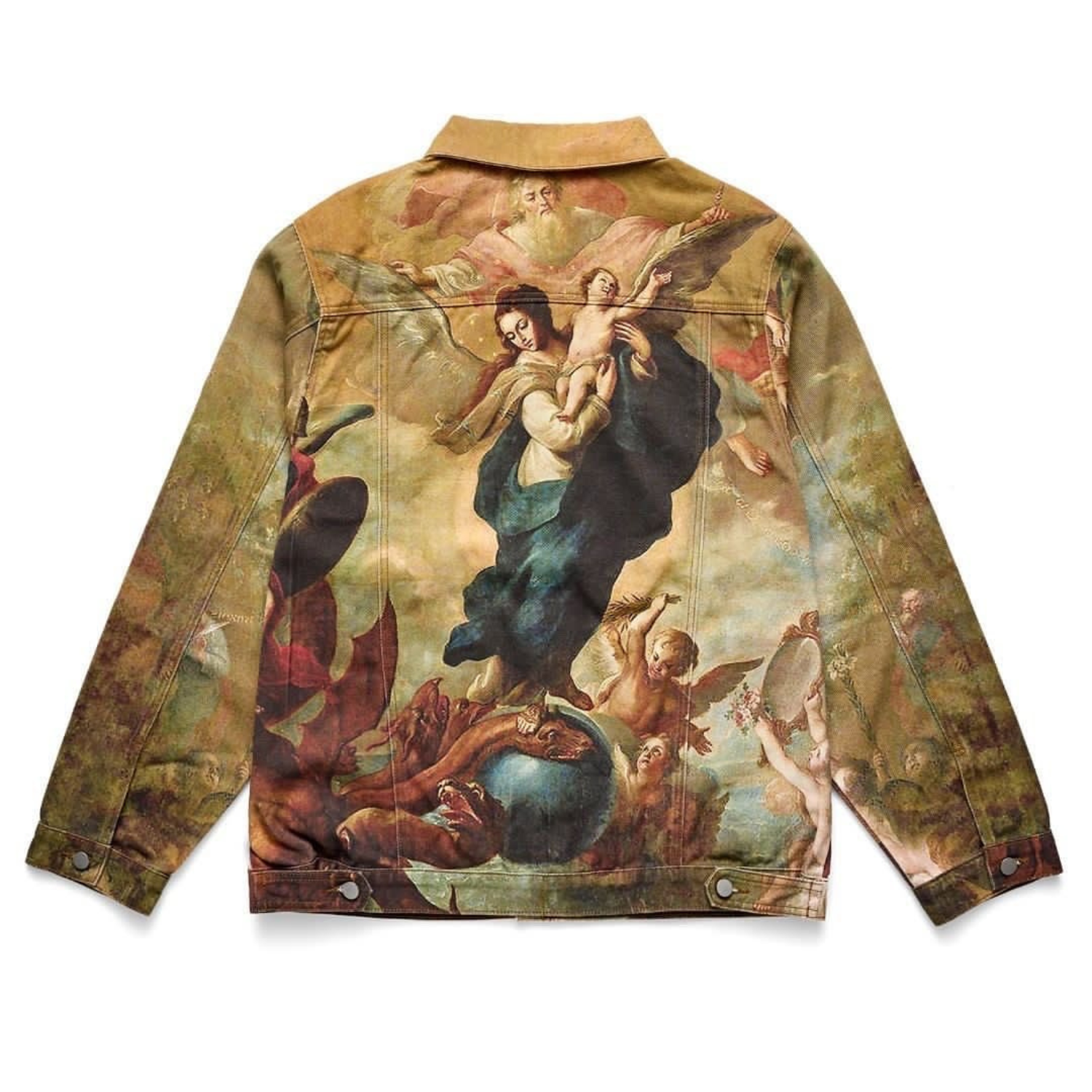 SENSE Custom High Street Airbrushed Hand Painted Men Denim Jacket