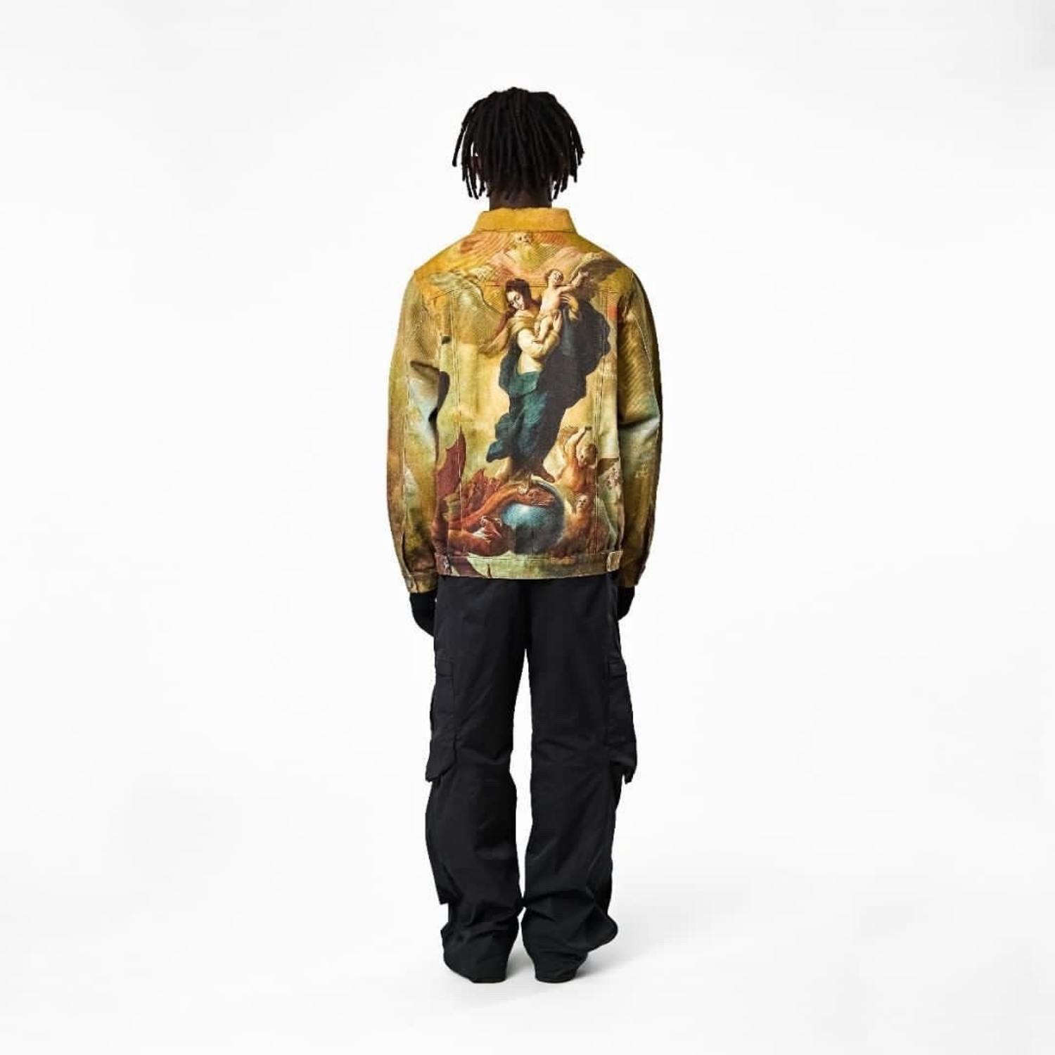 SENSE Custom High Street Airbrushed Hand Painted Men Denim Jacket
