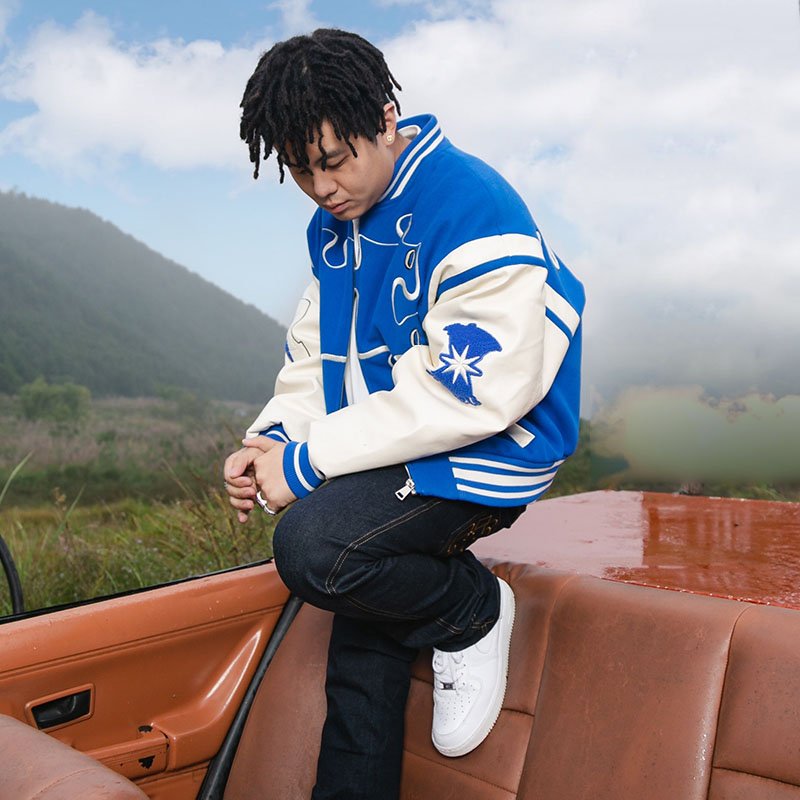 Custom men's clothing jacket varsity bomber jacket men winter jacket