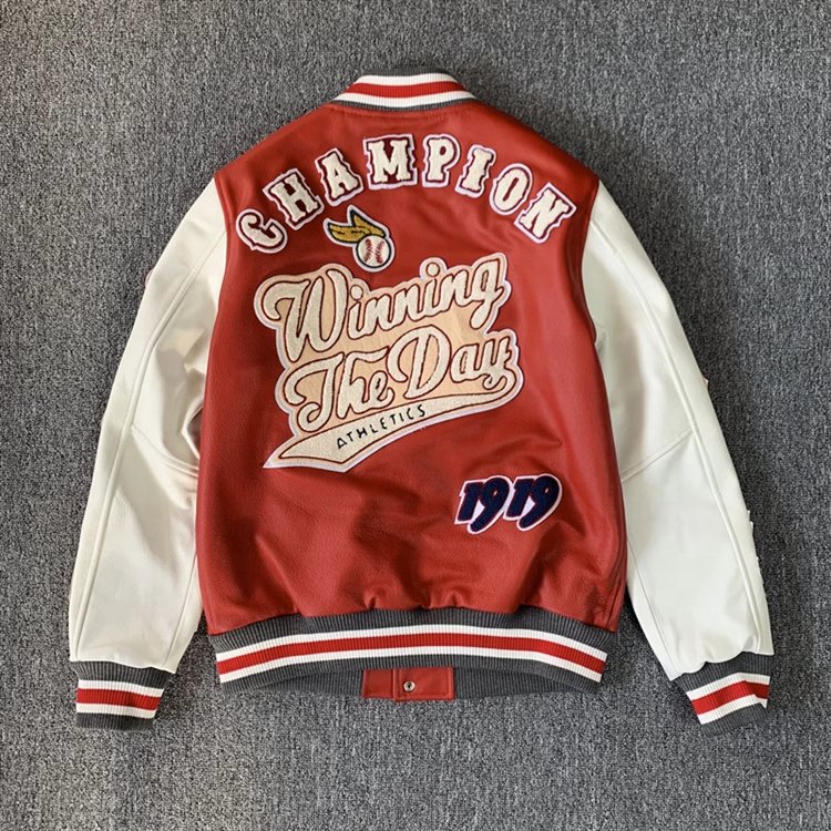 CLOTHING MANUFACTURERS NFL CUSTOM LETTERMAN BASEBALL VARSITY PLUS SIZE MEN'S JACKET
