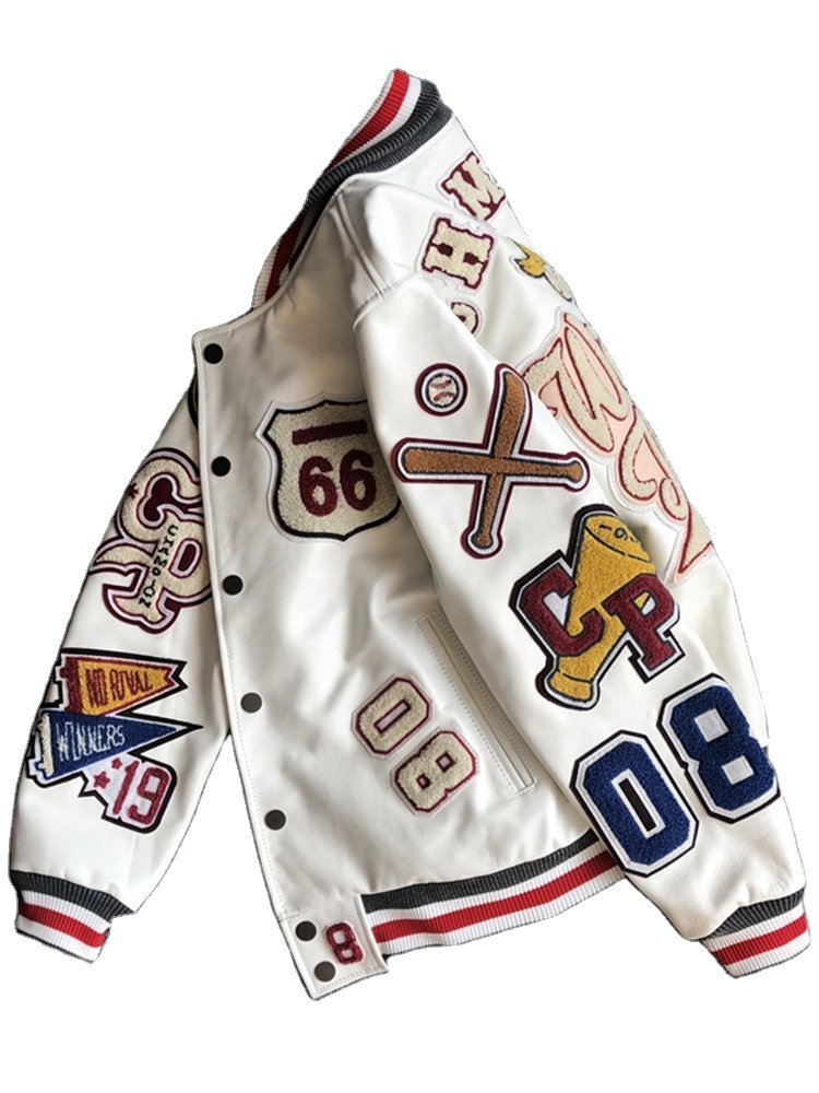 CLOTHING MANUFACTURERS NFL CUSTOM LETTERMAN BASEBALL VARSITY PLUS SIZE MEN'S JACKET