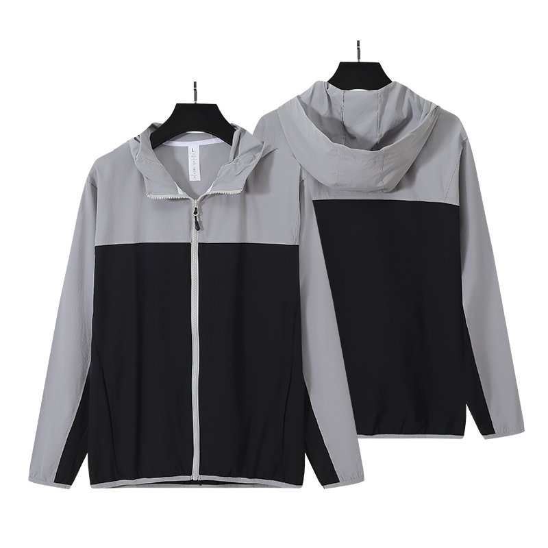 Man Clothes Color Block Fashion Waterproof Jacket Hooded Fall Winter Casual Outdoor Windbreaker Jacket For Men