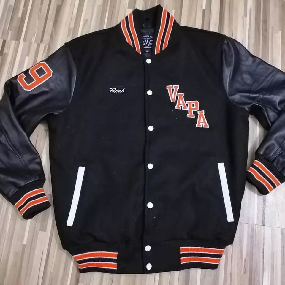 Custom OEM Design Wool Chenille Embroidery Patches Wholesale custom logo baseball bomber jacket mens letterman jackets