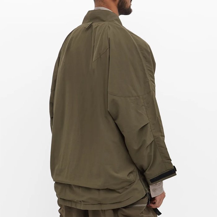 Wholesale Custom Fashion long sleeve streetwear Japan style jacket men's plain dark green oversize Kimono jacket