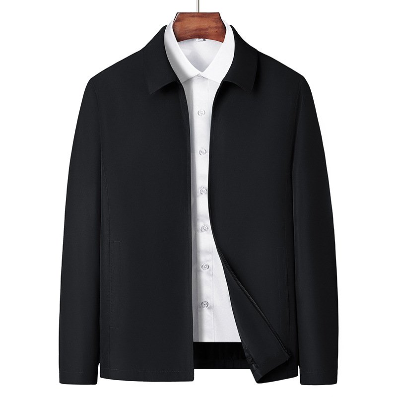 Wholesale Fashion Casual Turn-down Collar Long Sleeve Slim Fit Loose Men's Jackets