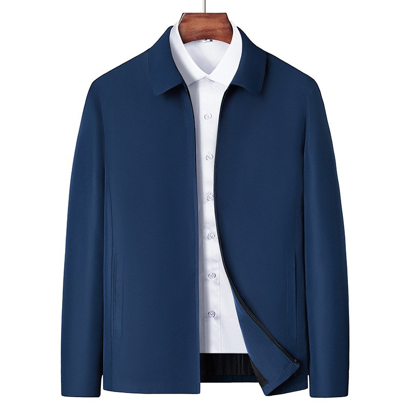 Wholesale Fashion Casual Turn-down Collar Long Sleeve Slim Fit Loose Men's Jackets