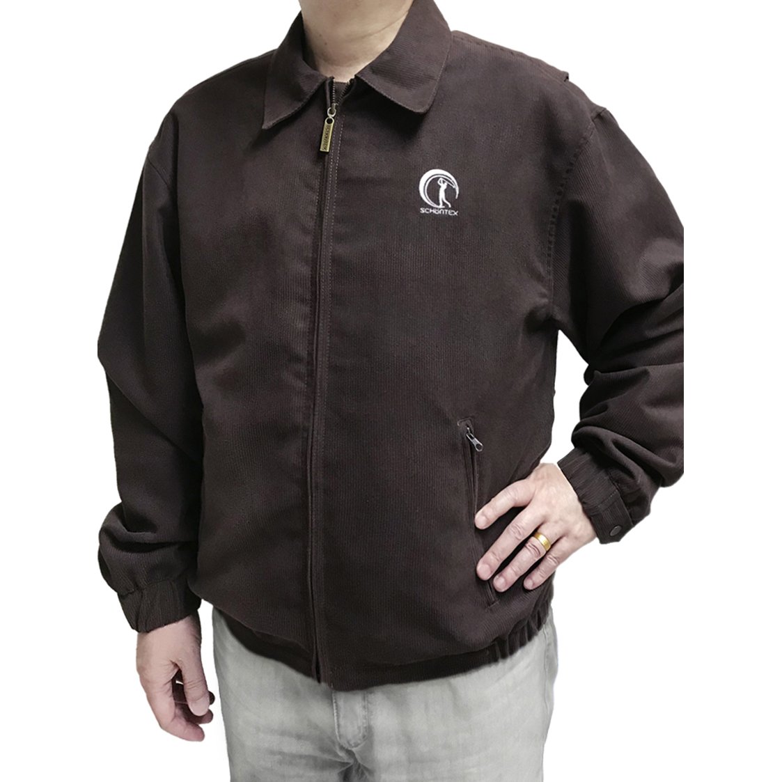 Autumn OEM Custom Fashion Men's Jackets Casual Golf Lightweight Suede Bomber Jacket For Men
