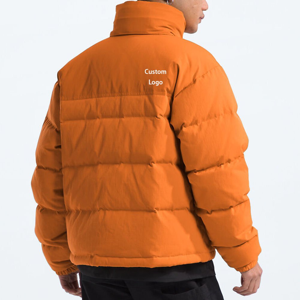 Custom Label Unisex North Winter Coat Face Windbreaker Thick Women's Polyester Cotton Down Men's Jacket