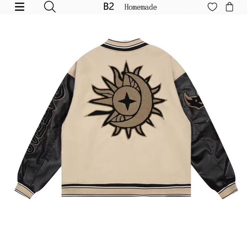 NEw Arrival Winter Men's Leather Sleeve Baseball Letterman Varsity Jackets For Men