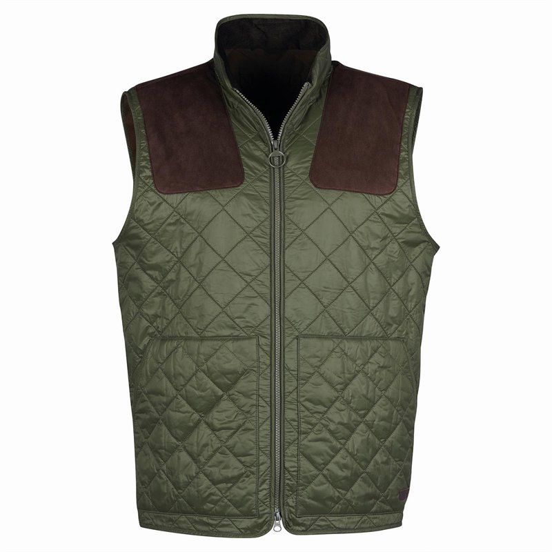 China factory quilted design warm casual fitness gilet vest shoulder patch pockets cord inner collar jacket men's vest