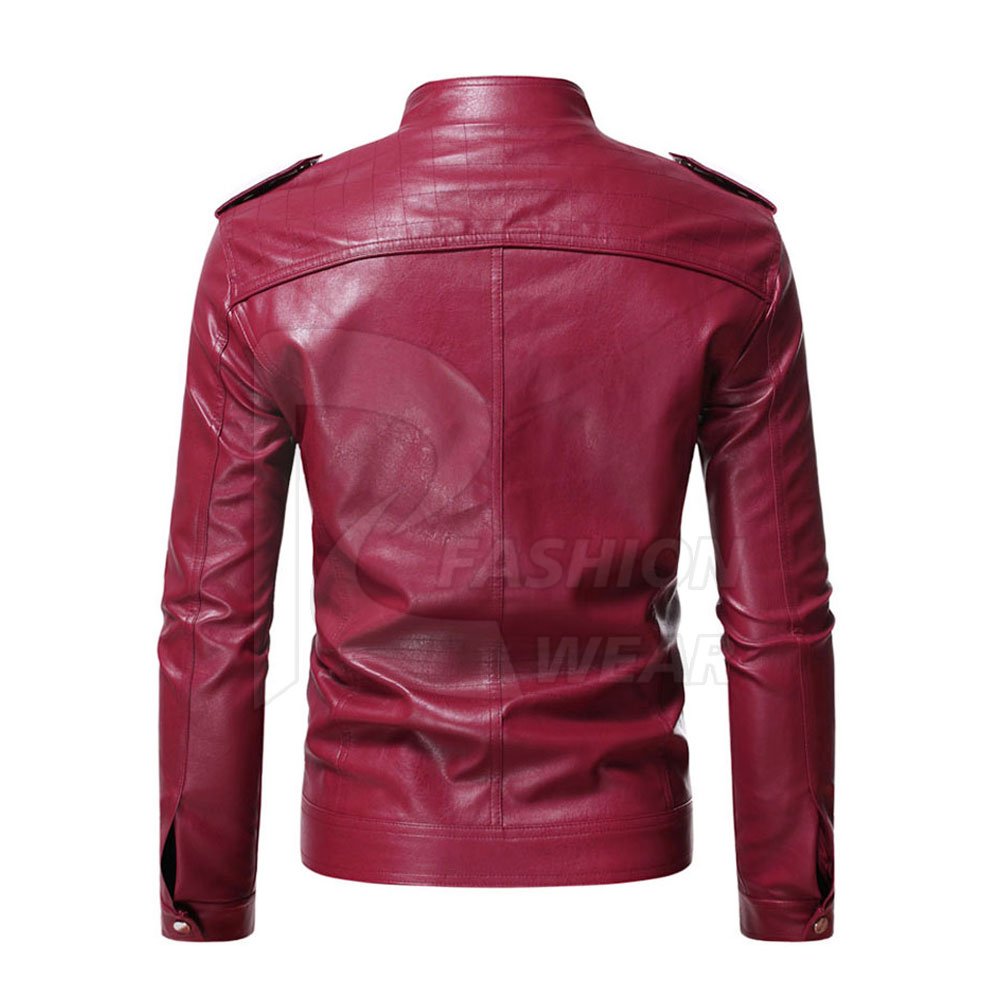 High Quality Men's Long Sleeve Leather Fashion Jacket Design Your Own Winter Best Price Fabric