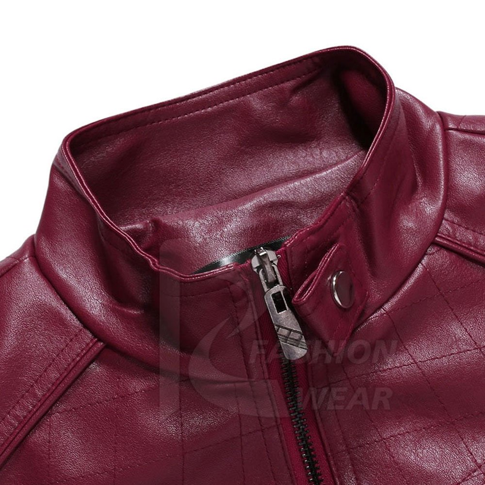 High Quality Men's Long Sleeve Leather Fashion Jacket Design Your Own Winter Best Price Fabric