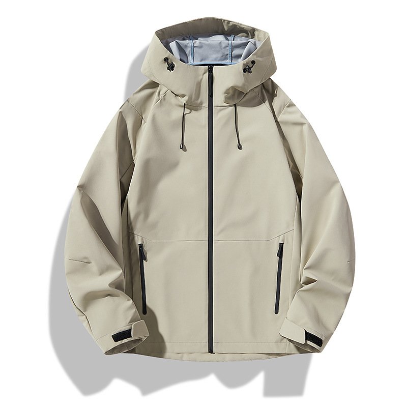 Hot Sale Custom Men's Black Zip Softshell Jacket New Condition Denim Rain Coat Outdoor Activities Tactical Softshell Windbreaker