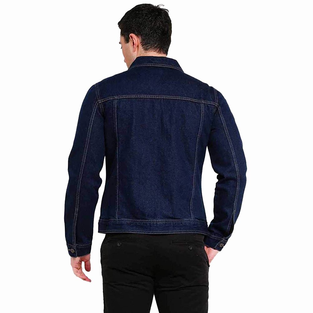 Denim Jackets For Men's With Regular Sleeves Breathable Jackets Button Closure Jeans Jackets For Adults