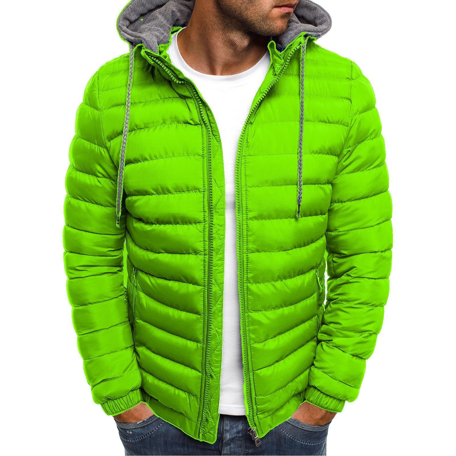Hot Sell Boy High Quality Zip Up Varsity Coats Custom Logo Printing Leather Jacket Men Fleece Down Plus Size Puffer Jacket