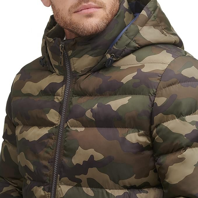 2024 New Fashion Down Coat Men's Bright Face Trend Hooded Short Thick Winter Bomber Shiny Puffer Jacket for Men's