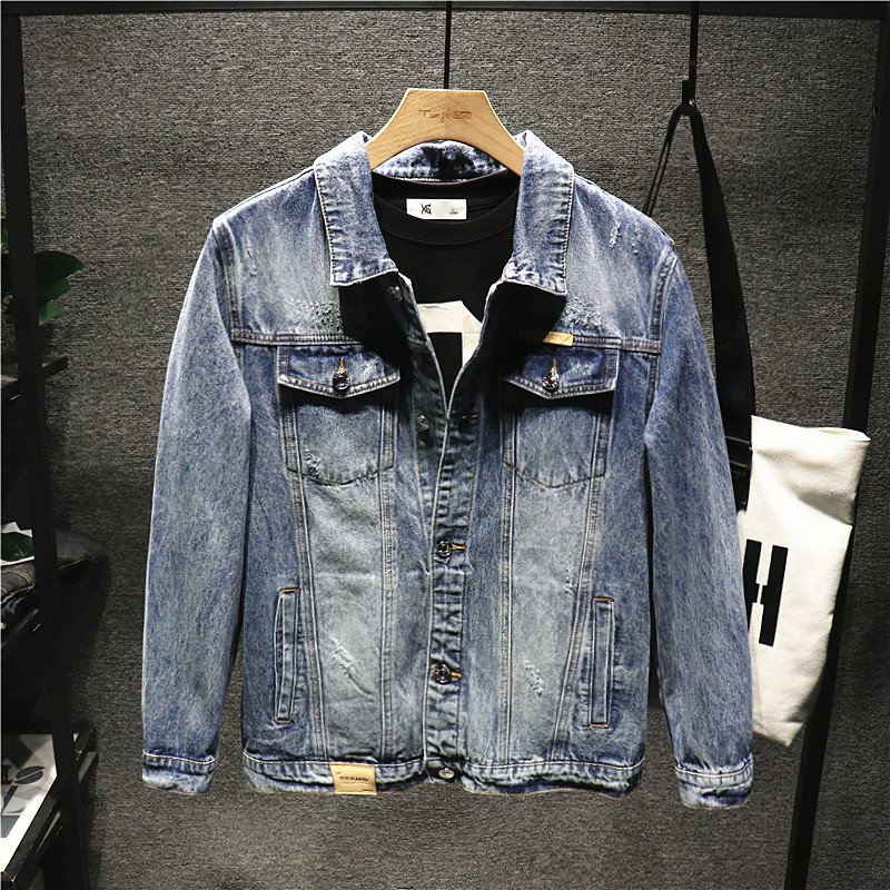 Men's Jacket Outerwear thin Jacket for Autumn and winter denim jacket men