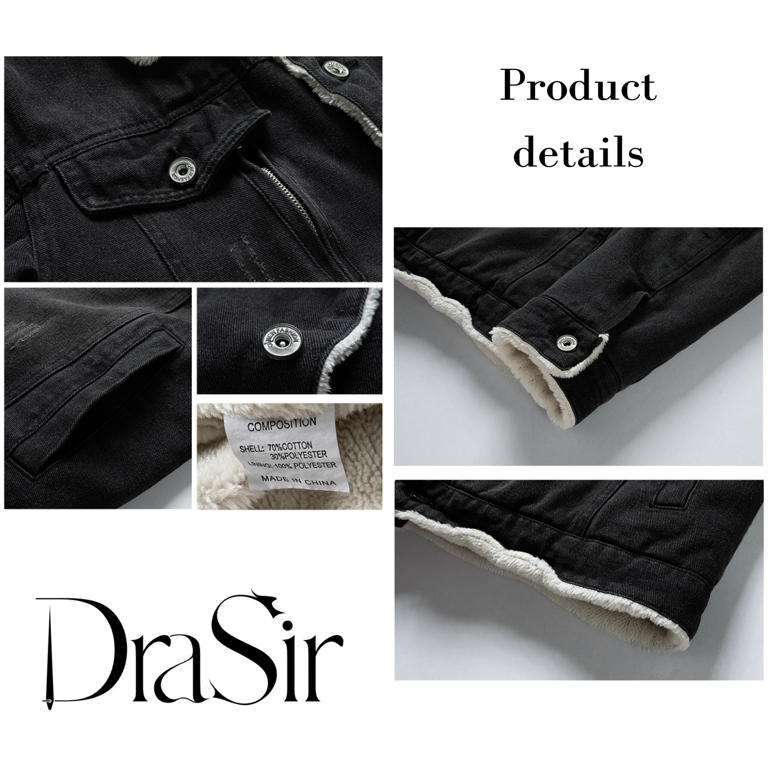 2022 cotton-padded jacket 1 latest design trend men's winter medium and long denim jacket Plush warm coat casual coat men's wear