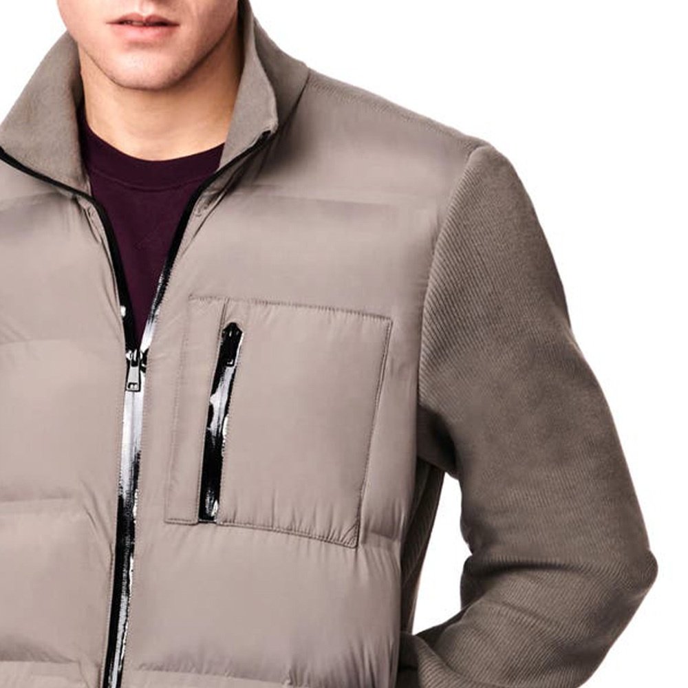 Wholesale Custom Men's Puffer Jacket with New Design Full Zip Heavy Weight Thick Puff Jacket For Men