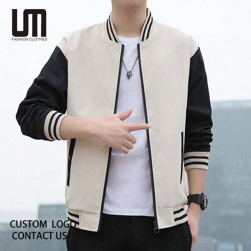 Liu Ming Cheap Wholesale Spring Autumn Men Clothes Korean Style Casual Stand Collar Slim Fit Plus Size 5XL Bomber Jacket