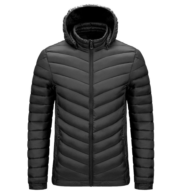 Sportswear Men's Winter Jacket Casual long fashion Thick outdoor men puffer jacket with Hooded black Sports Parka