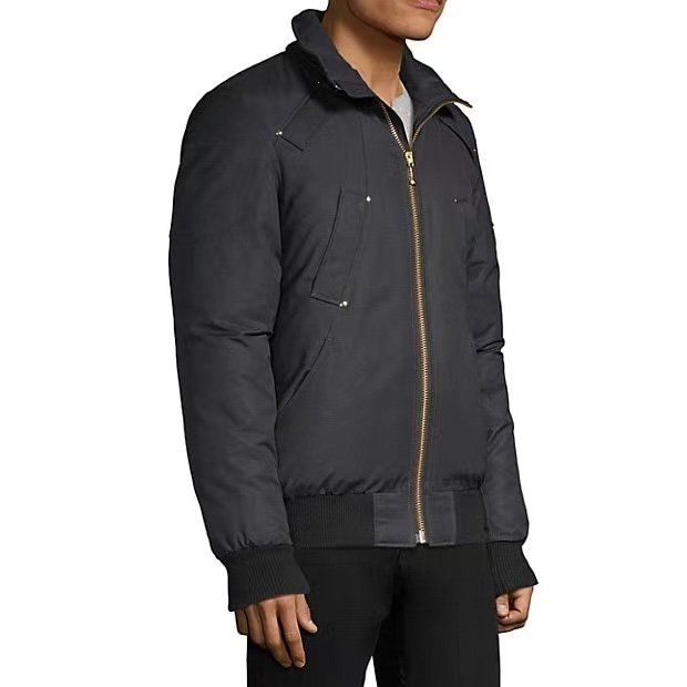 Palm Moose Men Winter Down Coat Hooded Down Jacket Male Canada Fox Fur-Trim Bomber Jacket