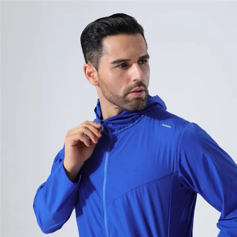 custom reflective logo windbreaker outdoor fitness running training men's jackets mens jacket wholesale bulk 2023