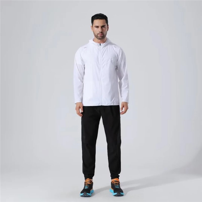 custom reflective logo windbreaker outdoor fitness running training men's jackets mens jacket wholesale bulk 2023