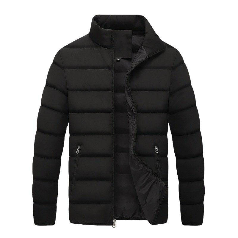 Custom Autumn Winter Men's Jacket Custom Logo Outdoor Zipper Waterproof Stand Collar Warm mens jackets bubble jacket street wear