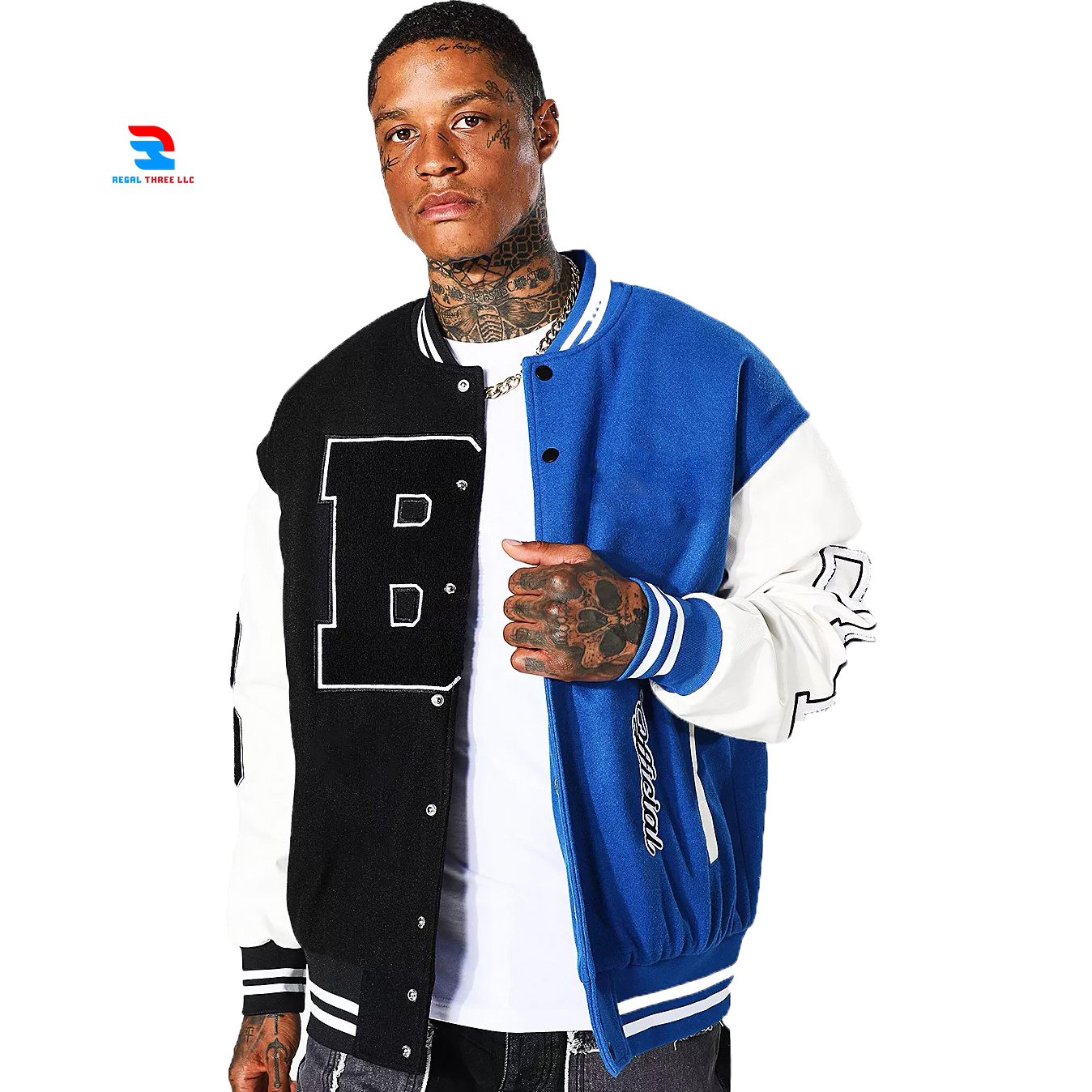 OEM Varsity Jackets Customized Embroidery Chenille Patches Varsity Jacket Oversize College Baseball Jacket For Man