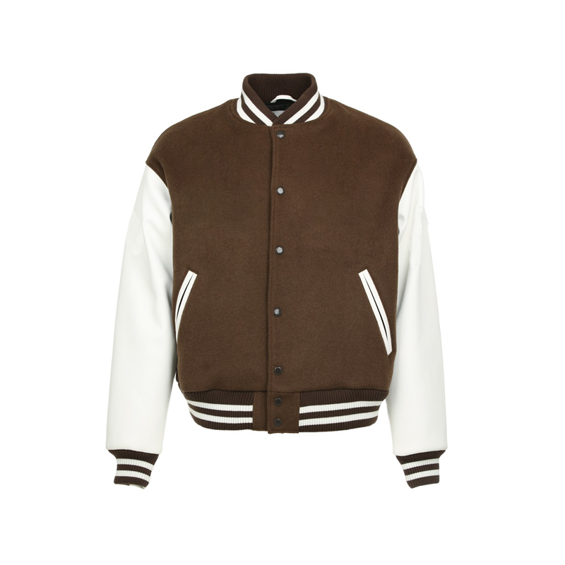 New arrival casual fashion men's fleece varsity jackets high street baseball uniform oversize winter jacket men