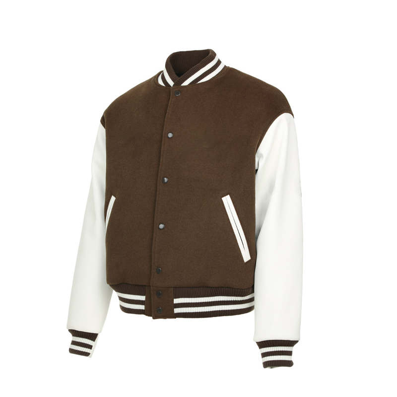 New arrival casual fashion men's fleece varsity jackets high street baseball uniform oversize winter jacket men