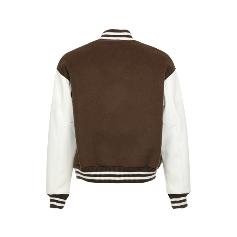 New arrival casual fashion men's fleece varsity jackets high street baseball uniform oversize winter jacket men