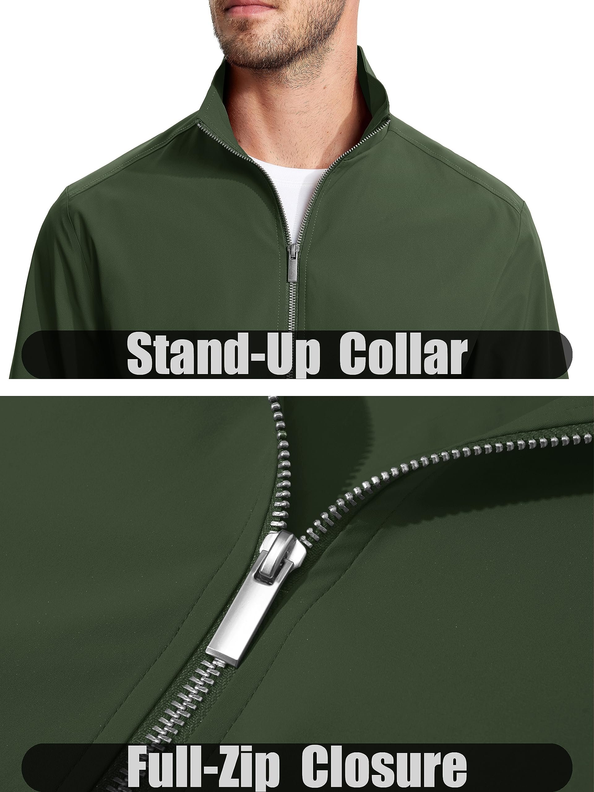 High Quality Men's Lightweight Jacket Windproof,Spring Wind Breaker Jacket for Men,Fishing Coats Outwear Running Hiking Jacket