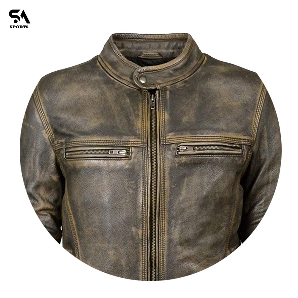 Customized high quality Leather Jackets Fashion Men black Lamb Leather Jacket men Motorbike Cowhide leather jackets