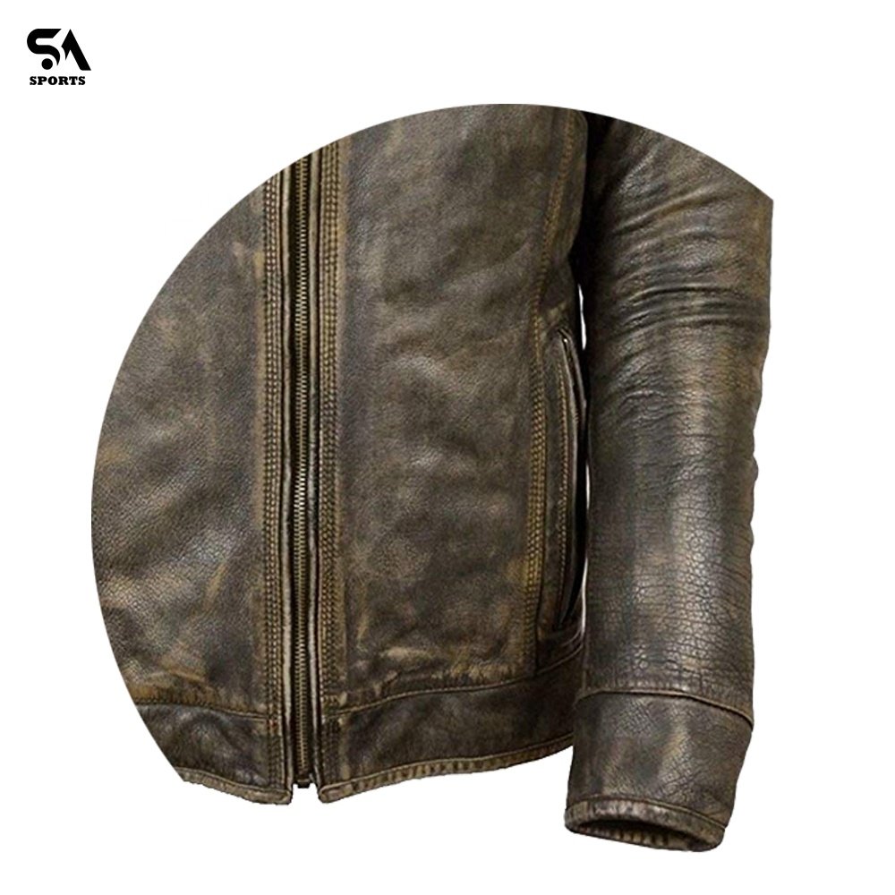 Customized high quality Leather Jackets Fashion Men black Lamb Leather Jacket men Motorbike Cowhide leather jackets