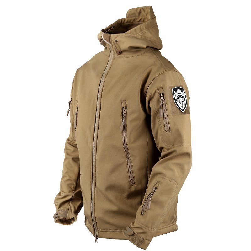 Wholesale Heavyweight OEM Men's Custom High Neck Tracksuit Jacket With Badge