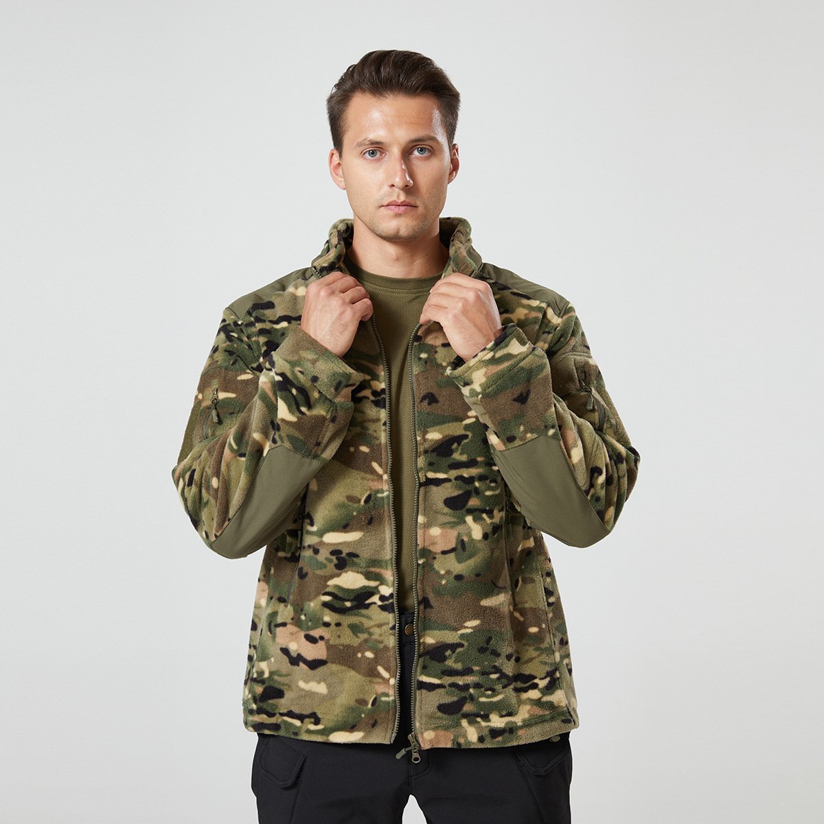 Reliable supplier outdoor hunting camouflage winter warm tactical men's jackets