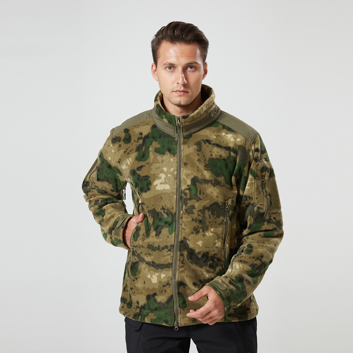 Reliable supplier outdoor hunting camouflage winter warm tactical men's jackets