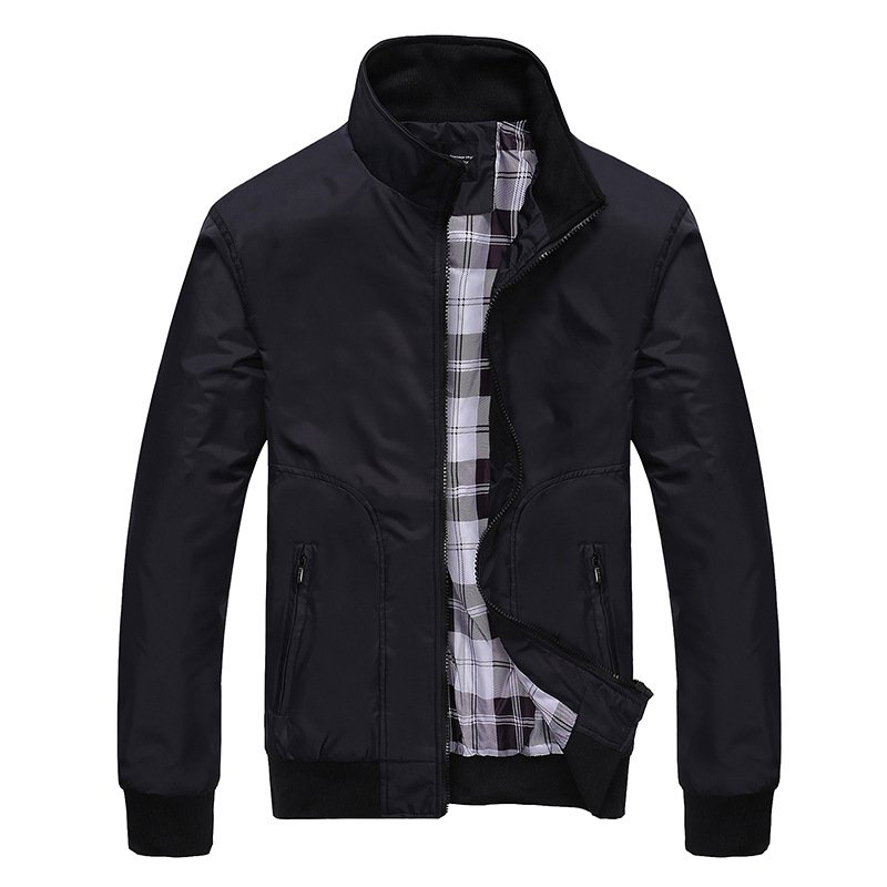 Wholesale Men Casual Jacket Outdoor Sportswear Windbreaker Jacket Men Bomber Stand Collar Business Jacket