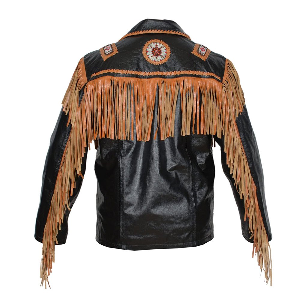 New Style High Quality men's Brown Western Suede Leather Jacket With Fringe Customize Jacket for men's