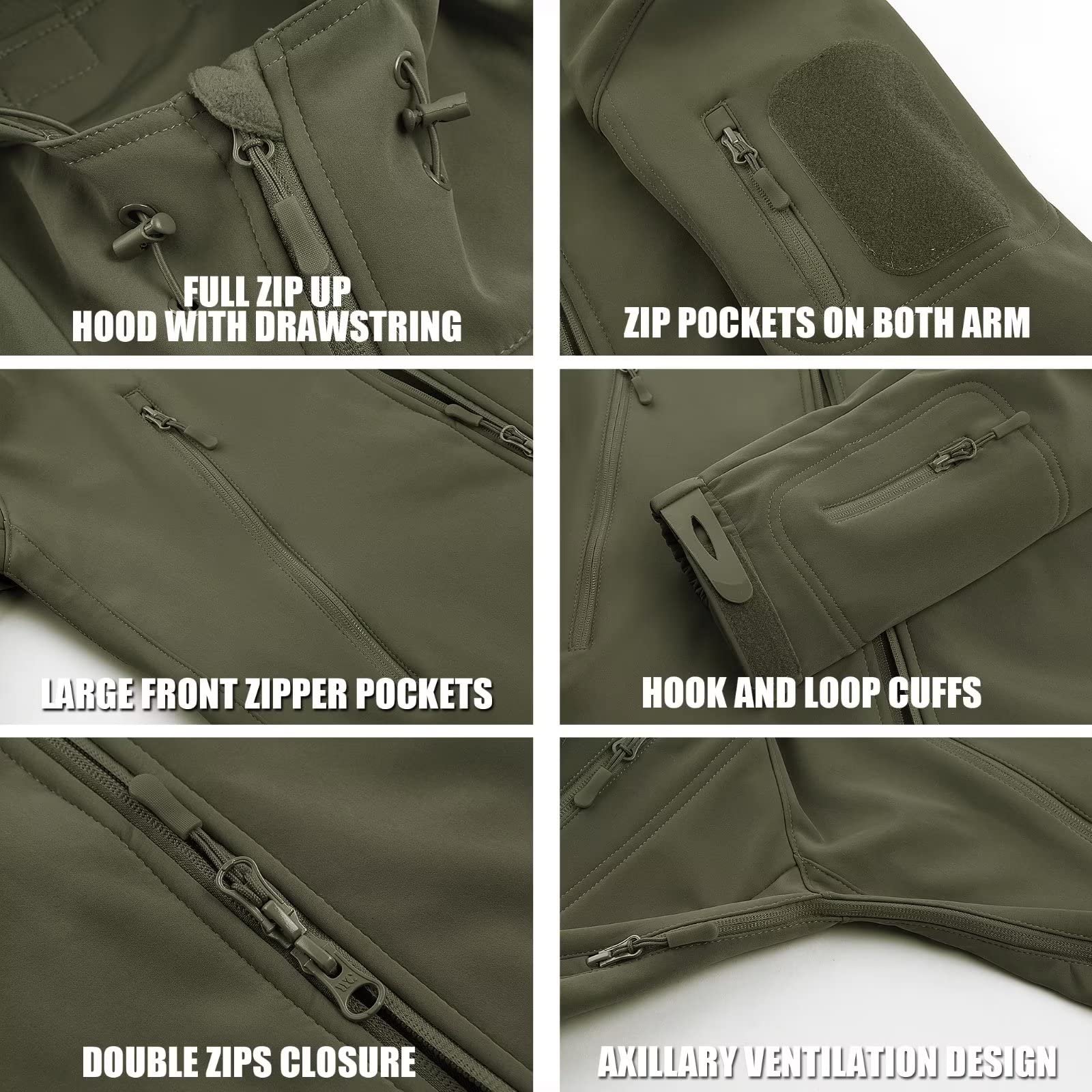 Wind Breaker Jacket Tactical Outdoor Softshell Black Waterproof Men Hooded Warm Hunting Jacket With Hood
