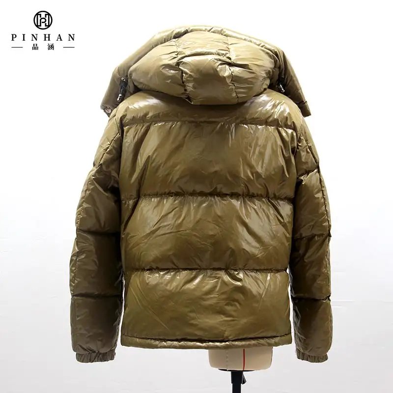 Designer brand new men's jacket bubble cotton Gold men's down coats hooded duck down winter puffer jacket for men