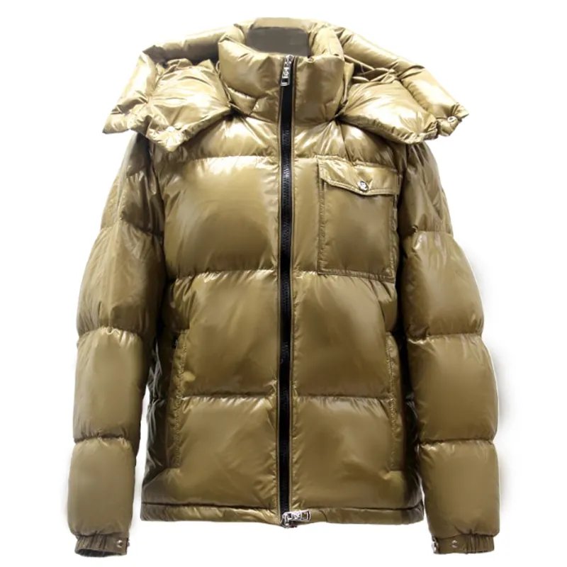 Designer brand new men's jacket bubble cotton Gold men's down coats hooded duck down winter puffer jacket for men
