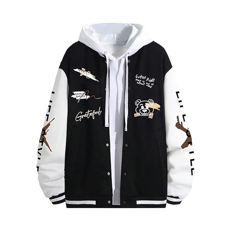 Jackets For Men Zipper Coat Casual Hooded Jacket Mens Designer Clothes Men Jacket Leather Arms OEM Service